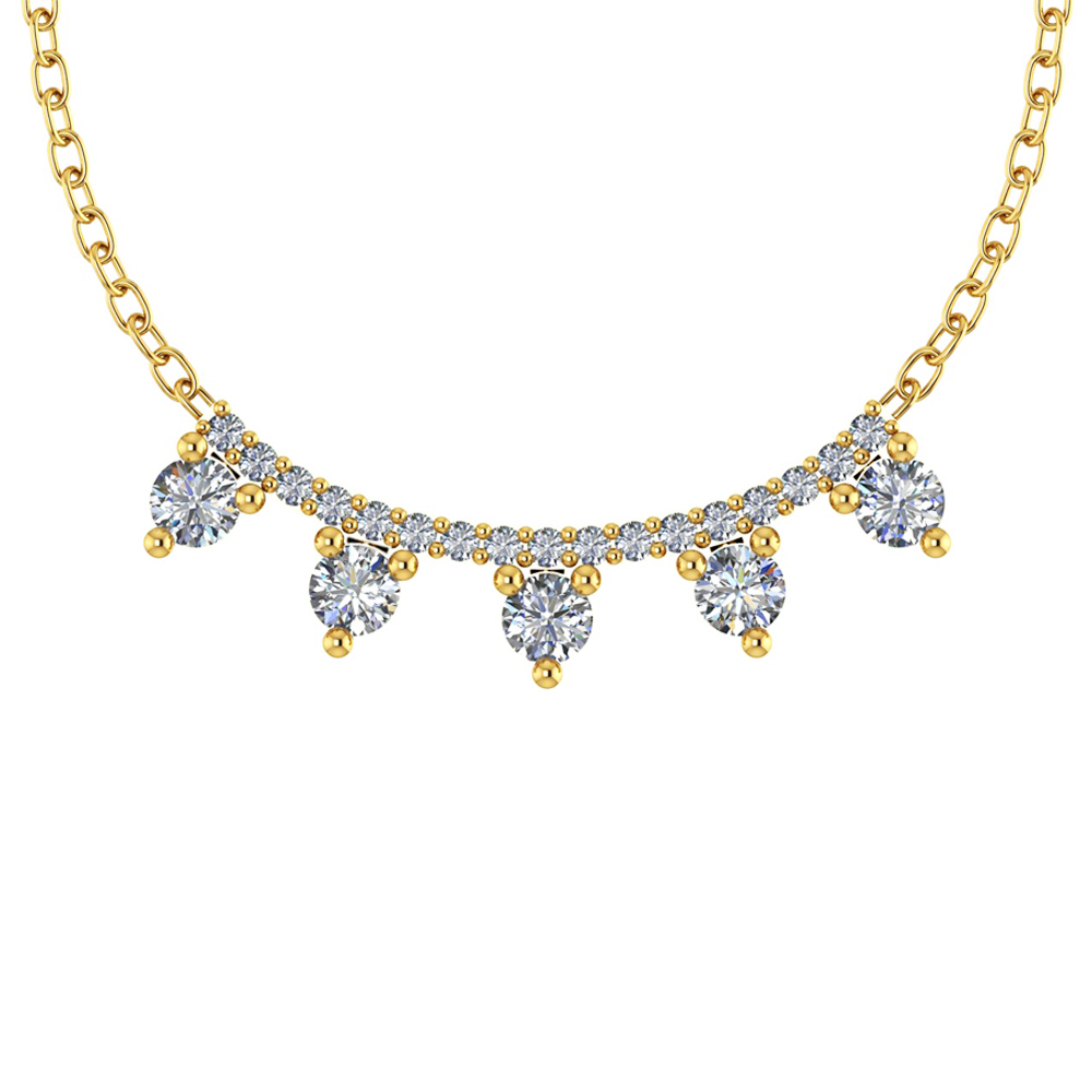 Statement Fancy Intertwist Diamond Pendant Necklace for women under 40K -  Candere by Kalyan Jewellers